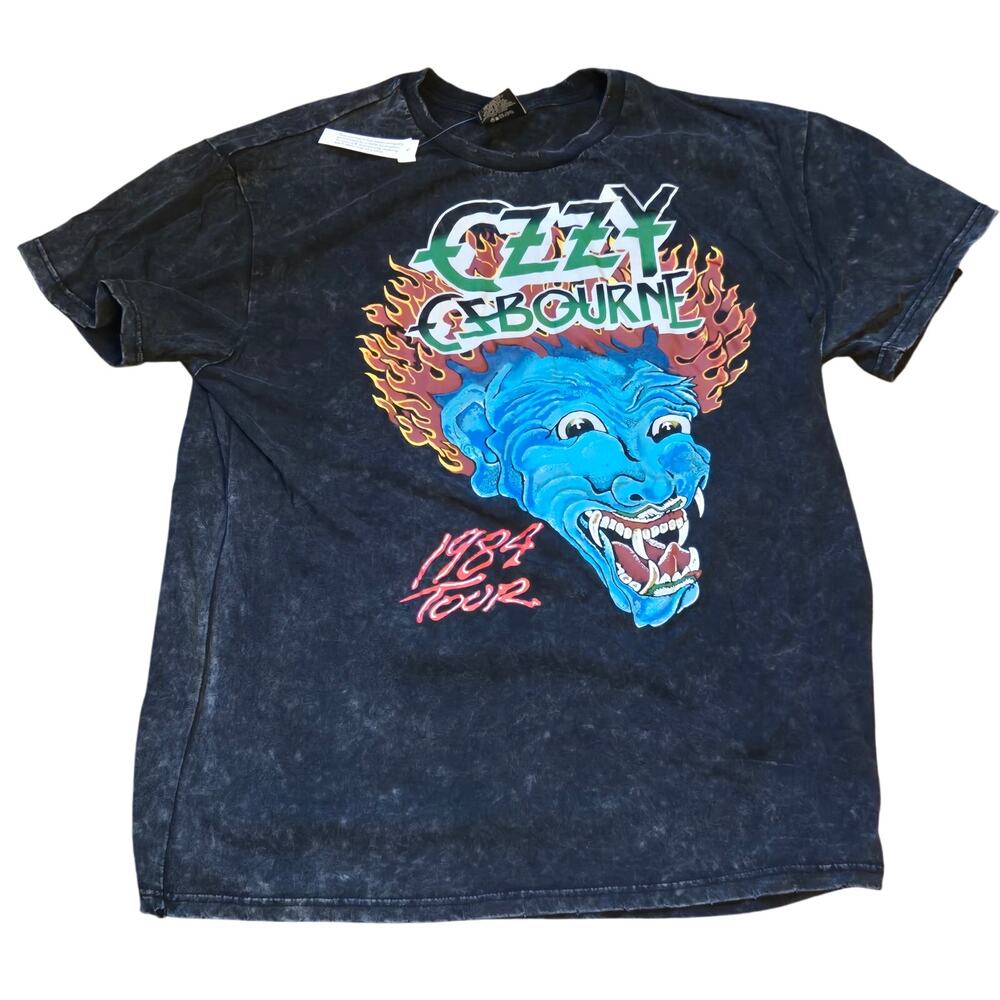 Ozzy Osbourne 1984 Tour Relaxed Graphic Tee Men's XL Modern Distressed NEW